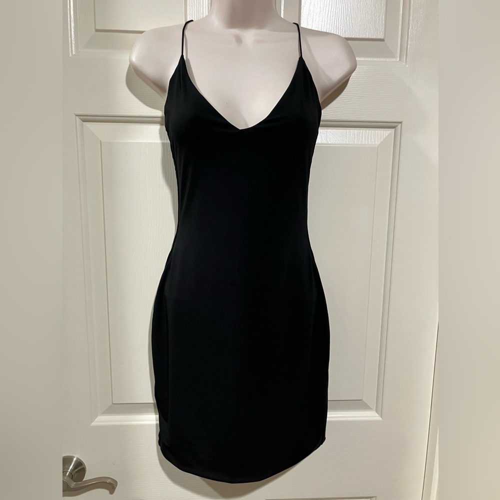 Fashion Nova woman size medium classy spaghetti strap cocktail dress
